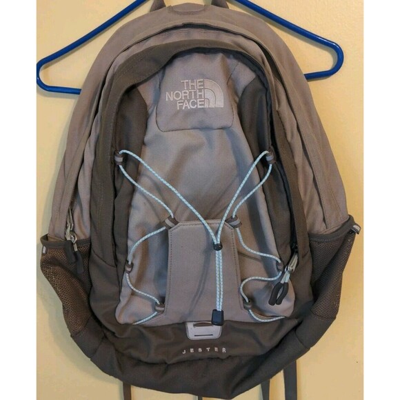 The North Face Jester Backpack Padded Straps Book Bag Hiking Brown Tan Unisex - Picture 1 of 13